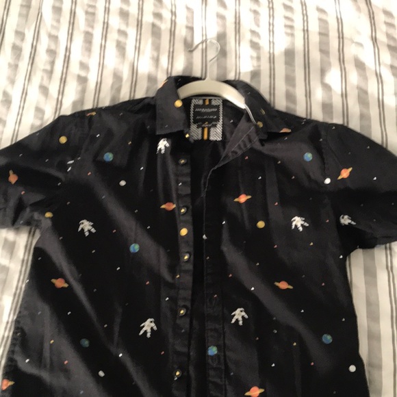 Denim & Flower Other - Dressy shirt with space men